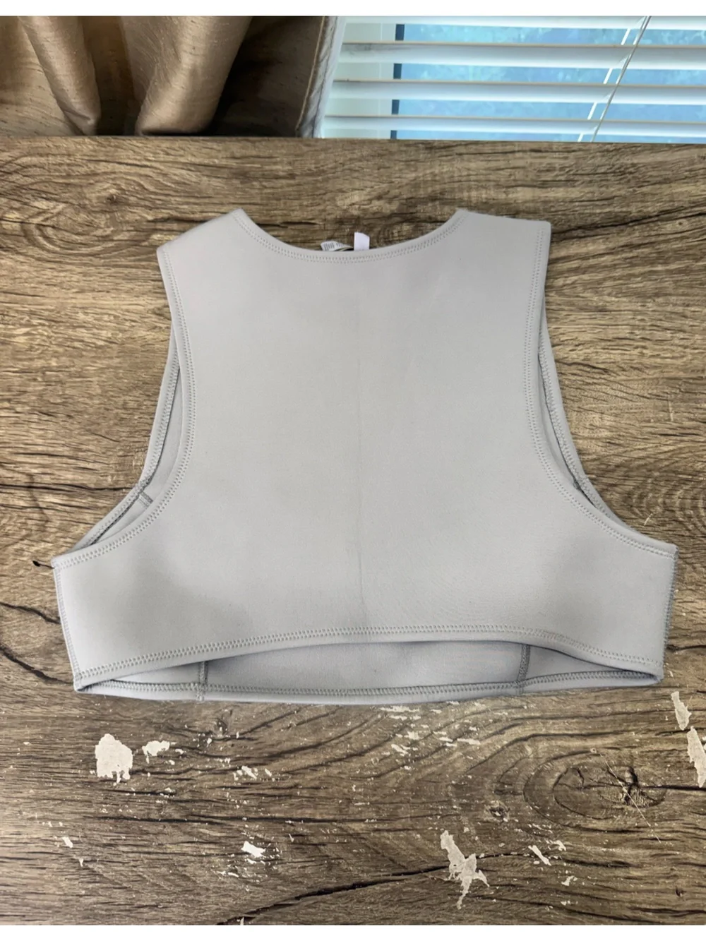 SKIMS Sport Swim High Neck Top Womens Large Chrome size xl NWT